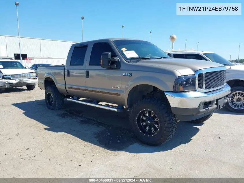 2004 Ford F-250 Lariat/Xl/Xlt VIN: 1FTNW21P24EB79758 Lot: 40460031