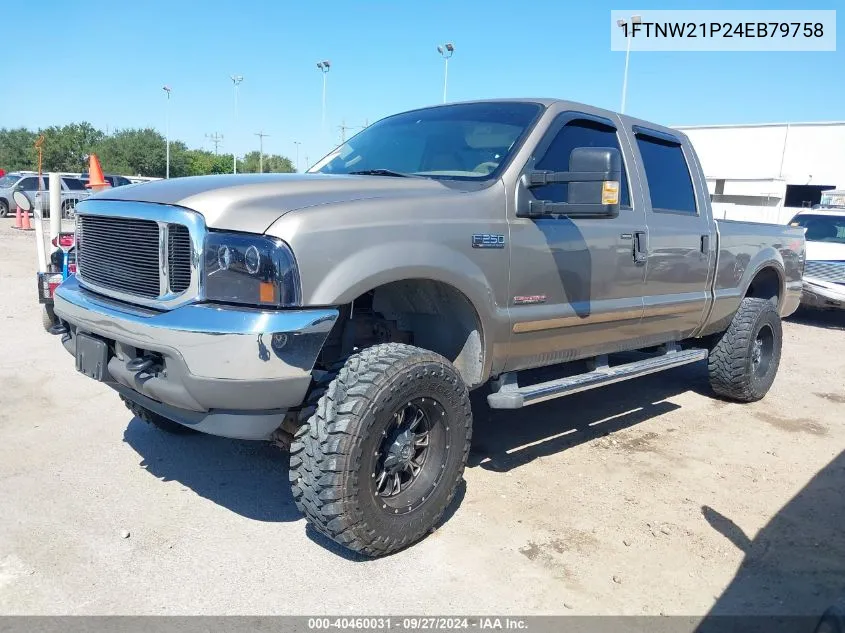 2004 Ford F-250 Lariat/Xl/Xlt VIN: 1FTNW21P24EB79758 Lot: 40460031