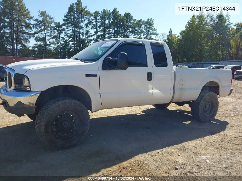 2004 Ford F-250 VIN: 1FTNX21P24EC14344 Lot: 40498754