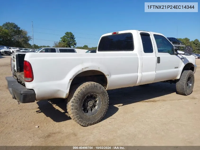 2004 Ford F-250 VIN: 1FTNX21P24EC14344 Lot: 40498754