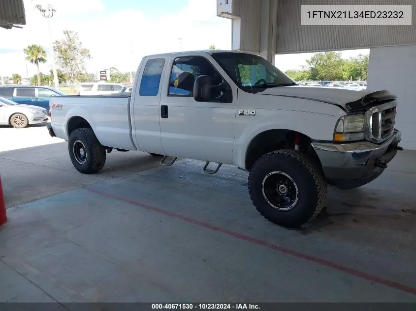 2004 Ford F-250 Lariat/Xl/Xlt VIN: 1FTNX21L34ED23232 Lot: 40866070