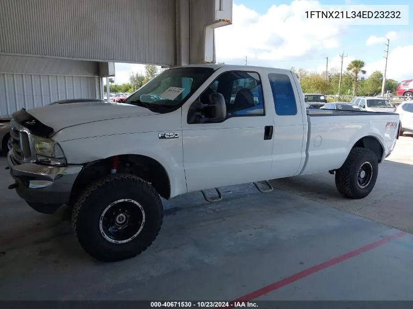 2004 Ford F-250 Lariat/Xl/Xlt VIN: 1FTNX21L34ED23232 Lot: 40866070