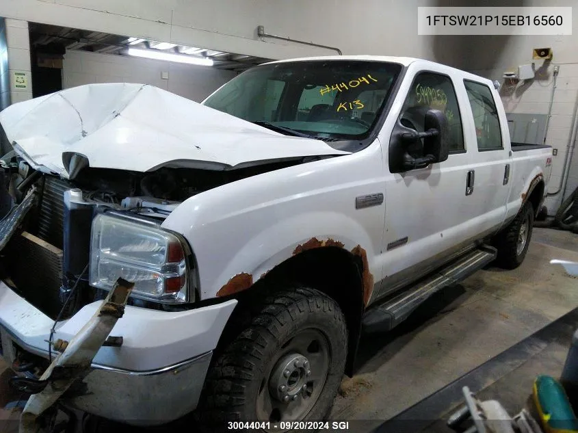 1FTSW21P15EB16560 2005 Ford F250 Super Duty