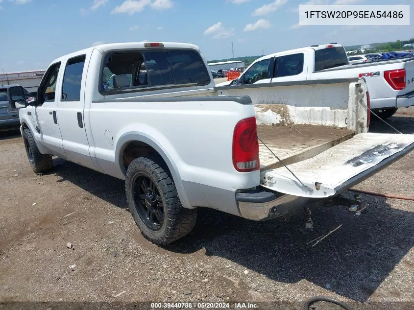 2005 Ford F-250 Lariat/Xl/Xlt VIN: 1FTSW20P95EA54486 Lot: 39440788