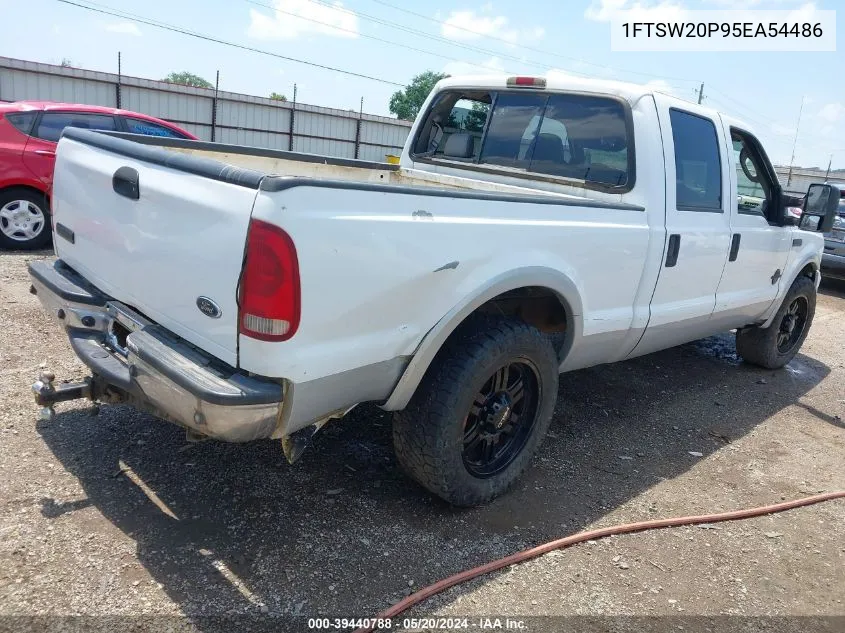 2005 Ford F-250 Lariat/Xl/Xlt VIN: 1FTSW20P95EA54486 Lot: 39440788