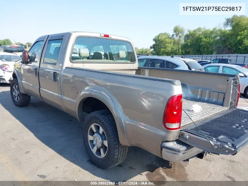 2005 Ford F-250 Lariat/Xl/Xlt VIN: 1FTSW21P75EC29817 Lot: 39852968