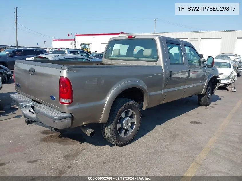 2005 Ford F-250 Lariat/Xl/Xlt VIN: 1FTSW21P75EC29817 Lot: 39852968