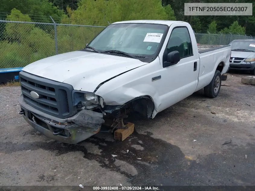 2005 Ford F-250 Xl/Xlt VIN: 1FTNF20505EC60307 Lot: 39932408