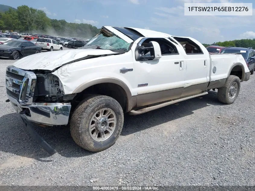 2005 Ford F-250 Lariat/Xl/Xlt VIN: 1FTSW21P65EB12276 Lot: 40003475