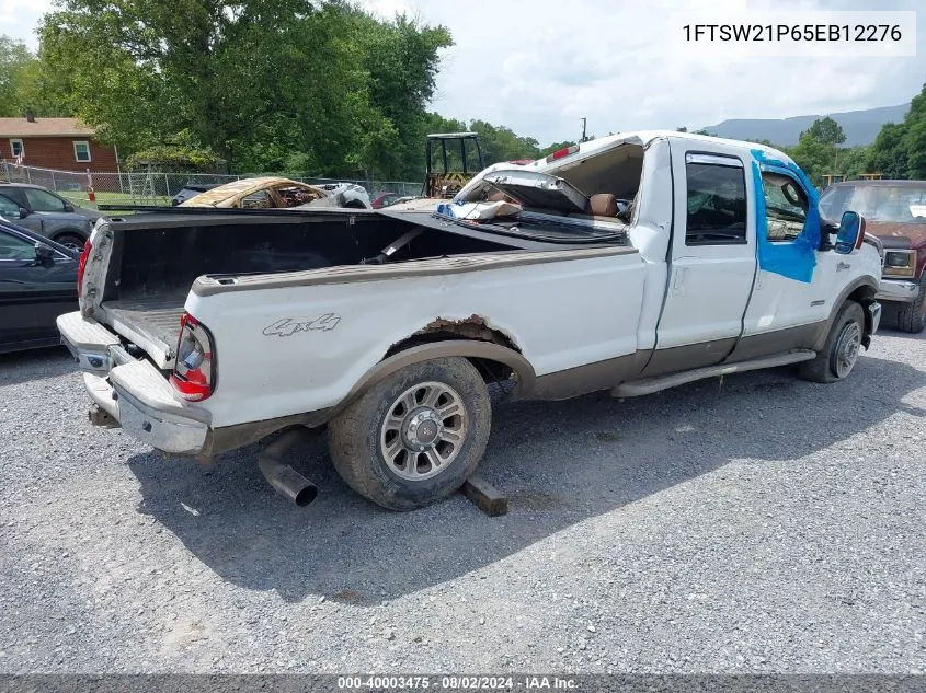 2005 Ford F-250 Lariat/Xl/Xlt VIN: 1FTSW21P65EB12276 Lot: 40003475