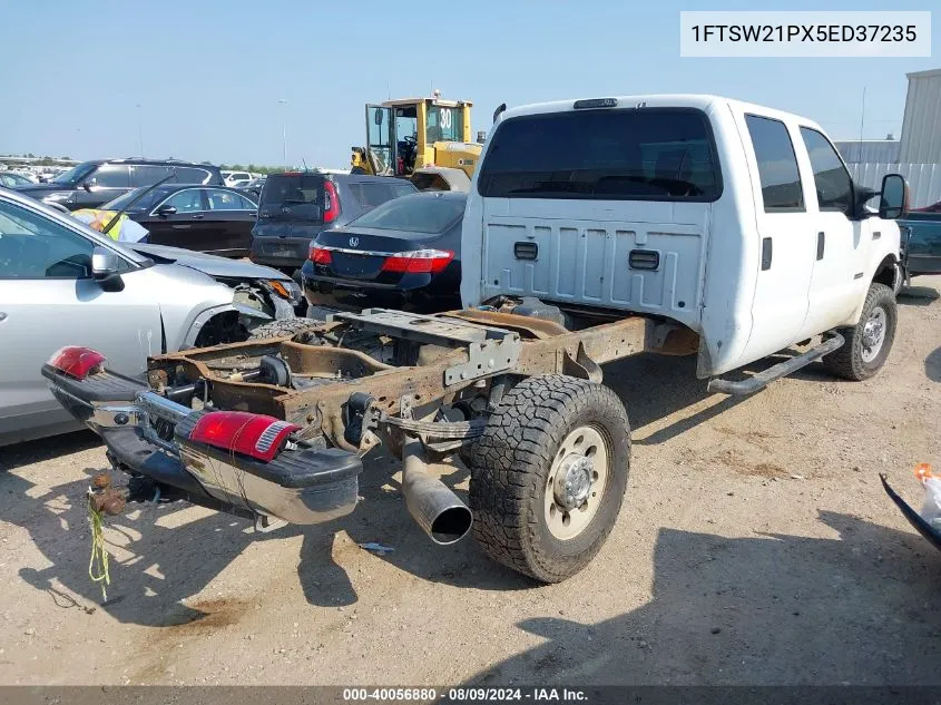 2005 Ford F-250 Lariat/Xl/Xlt VIN: 1FTSW21PX5ED37235 Lot: 40056880