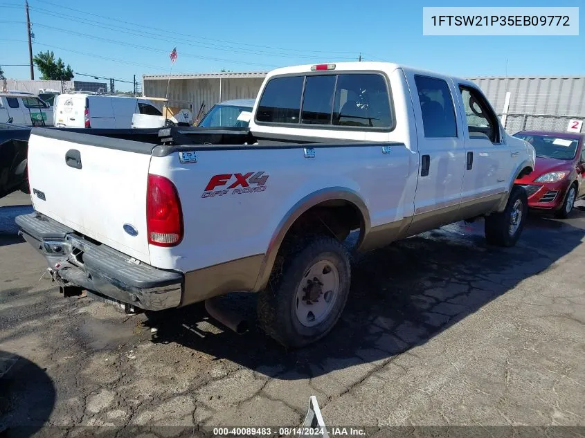 2005 Ford F-250 Lariat/Xl/Xlt VIN: 1FTSW21P35EB09772 Lot: 40089483