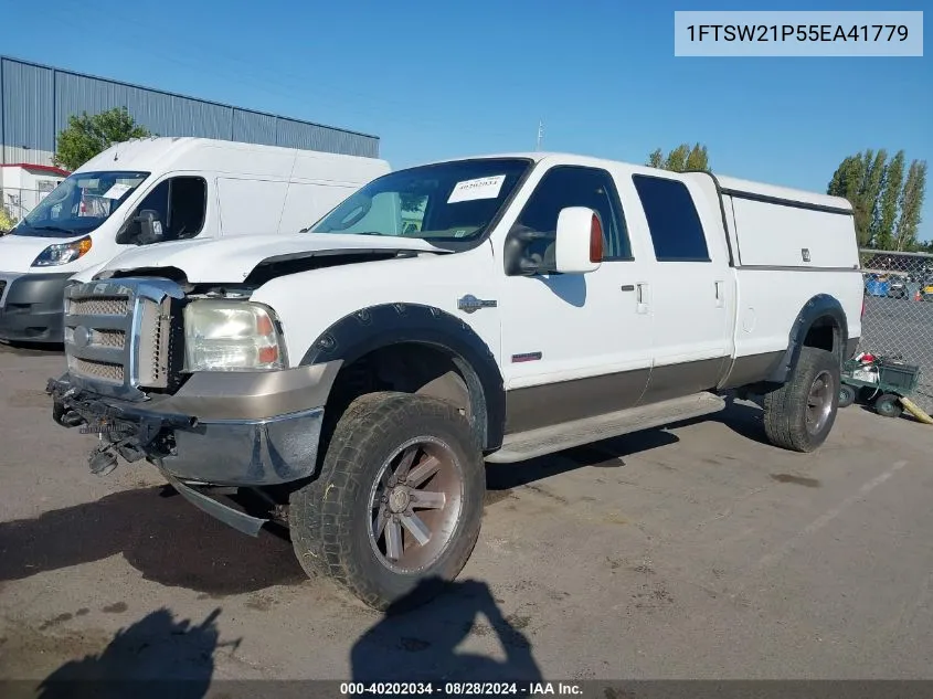 2005 Ford F-250 Lariat/Xl/Xlt VIN: 1FTSW21P55EA41779 Lot: 40202034