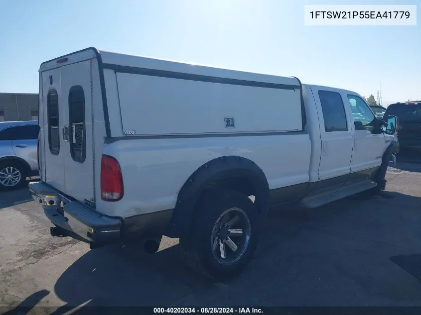 2005 Ford F-250 Lariat/Xl/Xlt VIN: 1FTSW21P55EA41779 Lot: 40202034