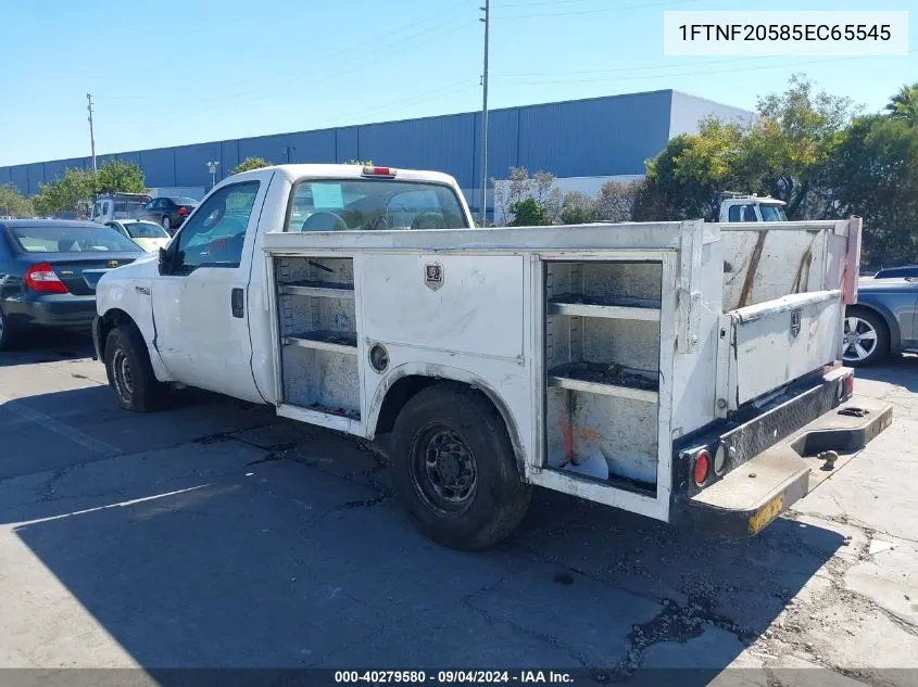 2005 Ford F-250 Xl/Xlt VIN: 1FTNF20585EC65545 Lot: 40279580