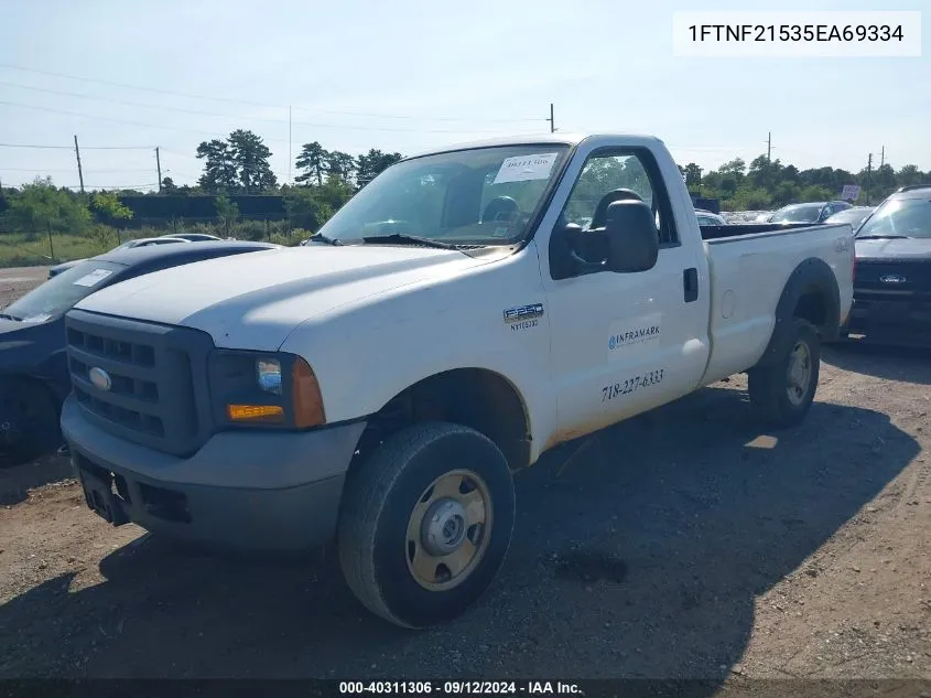 2005 Ford F-250 Xl/Xlt VIN: 1FTNF21535EA69334 Lot: 40311306