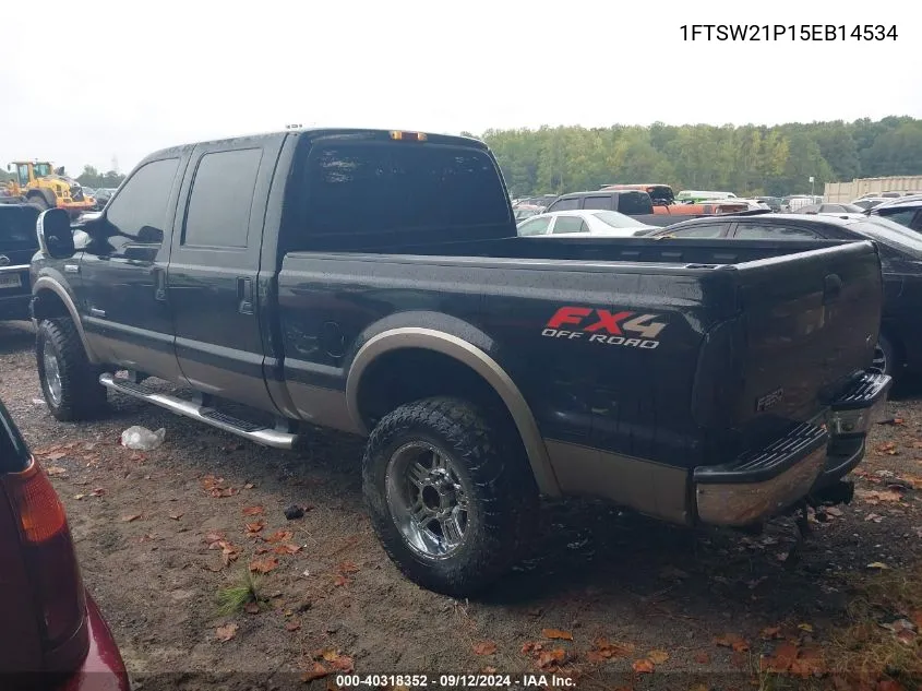 1FTSW21P15EB14534 2005 Ford F-250 Lariat/Xl/Xlt