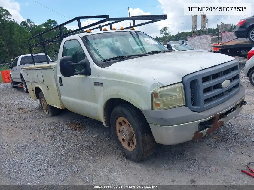 2005 Ford F-250 Xl/Xlt VIN: 1FTNF20545EC78535 Lot: 40333097