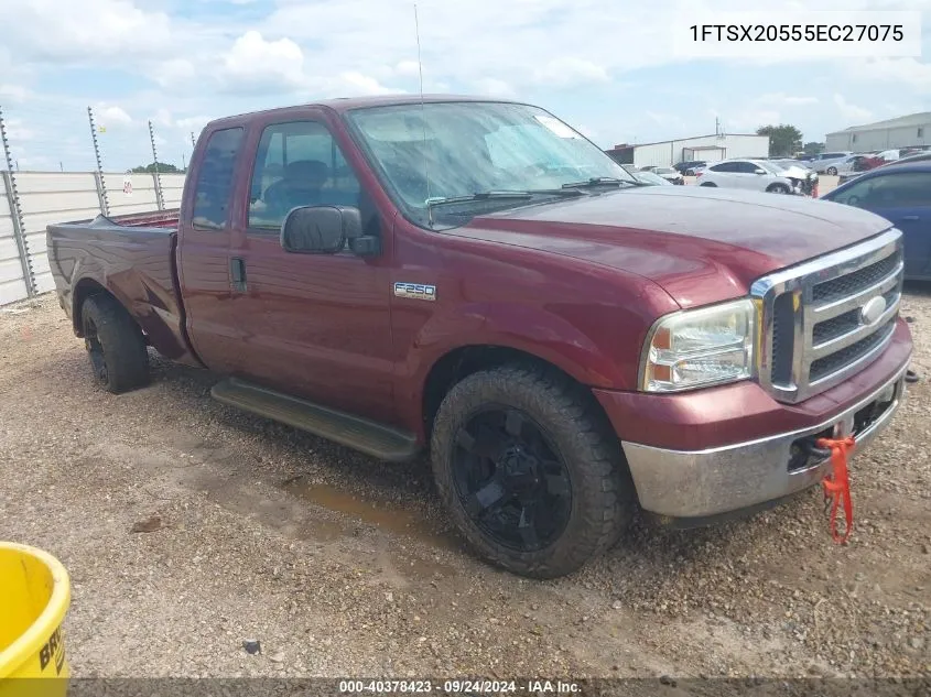 2005 Ford F250 Super Duty VIN: 1FTSX20555EC27075 Lot: 40378423