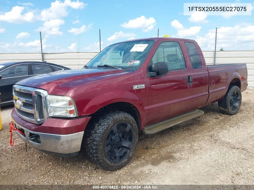 2005 Ford F250 Super Duty VIN: 1FTSX20555EC27075 Lot: 40378423