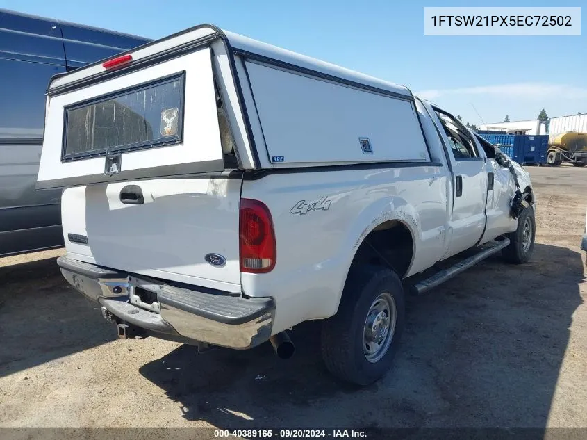 2005 Ford F-250 Lariat/Xl/Xlt VIN: 1FTSW21PX5EC72502 Lot: 40389165