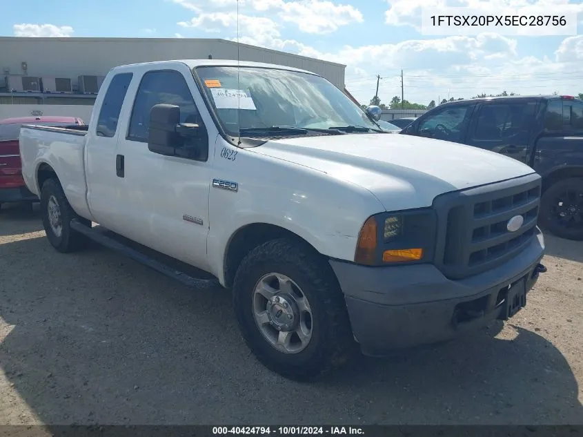 2005 Ford F-250 Lariat/Xl/Xlt VIN: 1FTSX20PX5EC28756 Lot: 40424794