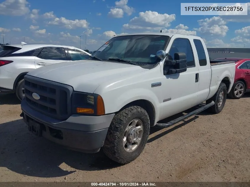 2005 Ford F-250 Lariat/Xl/Xlt VIN: 1FTSX20PX5EC28756 Lot: 40424794