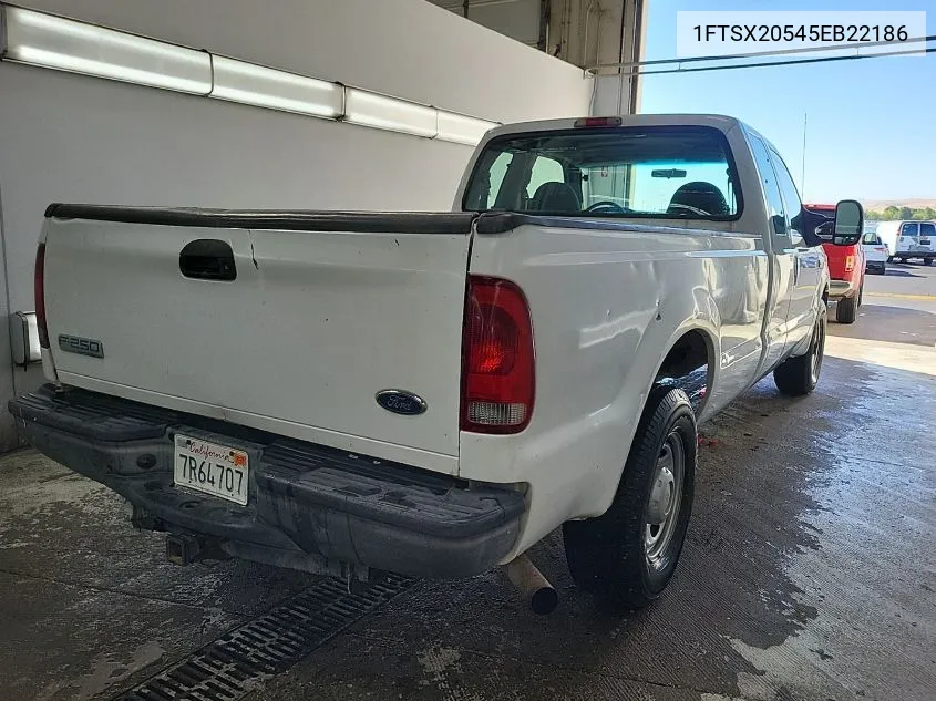 2005 Ford Super Duty F-250 Lariat/Xl/Xlt VIN: 1FTSX20545EB22186 Lot: 40527896