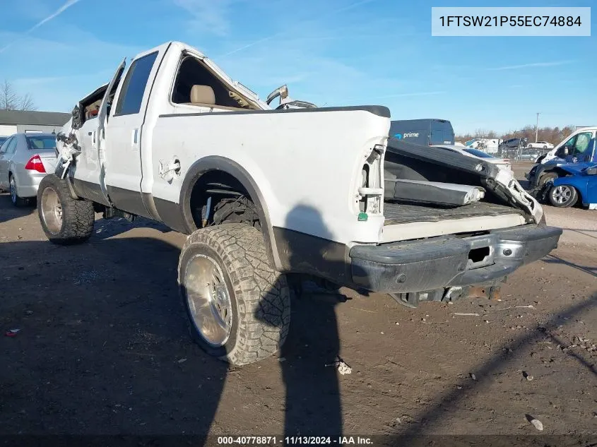 2005 Ford F-250 Lariat/Xl/Xlt VIN: 1FTSW21P55EC74884 Lot: 40778871