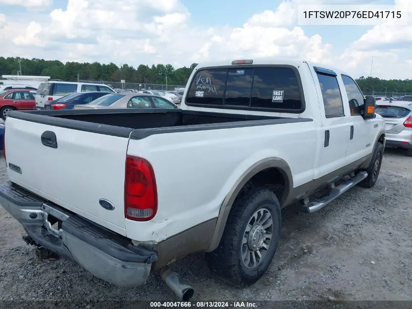 1FTSW20P76ED41715 2006 Ford F-250 Lariat/Xl/Xlt