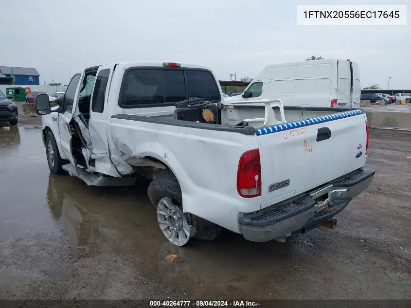 2006 Ford F-250 Lariat/Xl/Xlt VIN: 1FTNX20556EC17645 Lot: 40264777