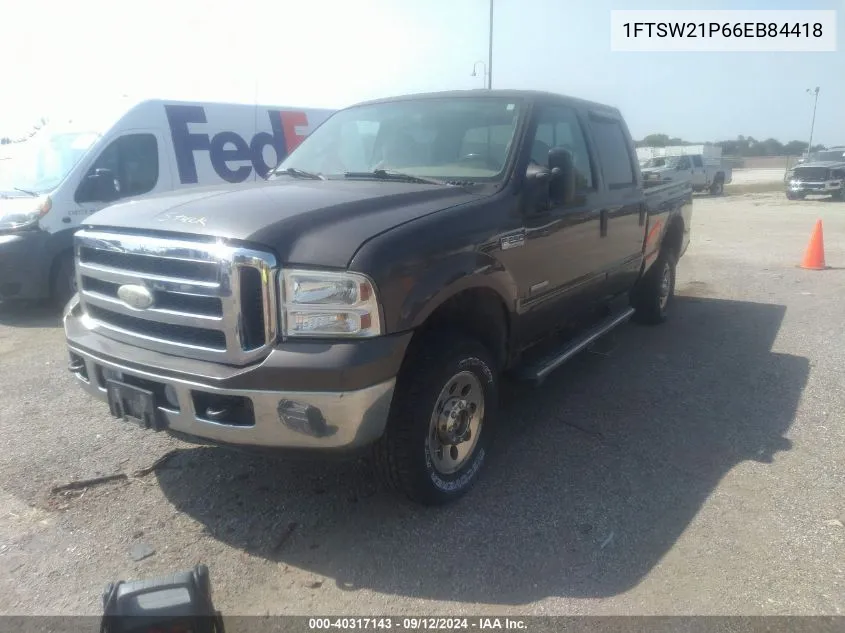 2006 Ford F-250 Amarillo/Lariat/Xl/Xlt VIN: 1FTSW21P66EB84418 Lot: 40317143