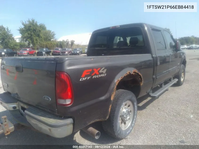 2006 Ford F-250 Amarillo/Lariat/Xl/Xlt VIN: 1FTSW21P66EB84418 Lot: 40317143