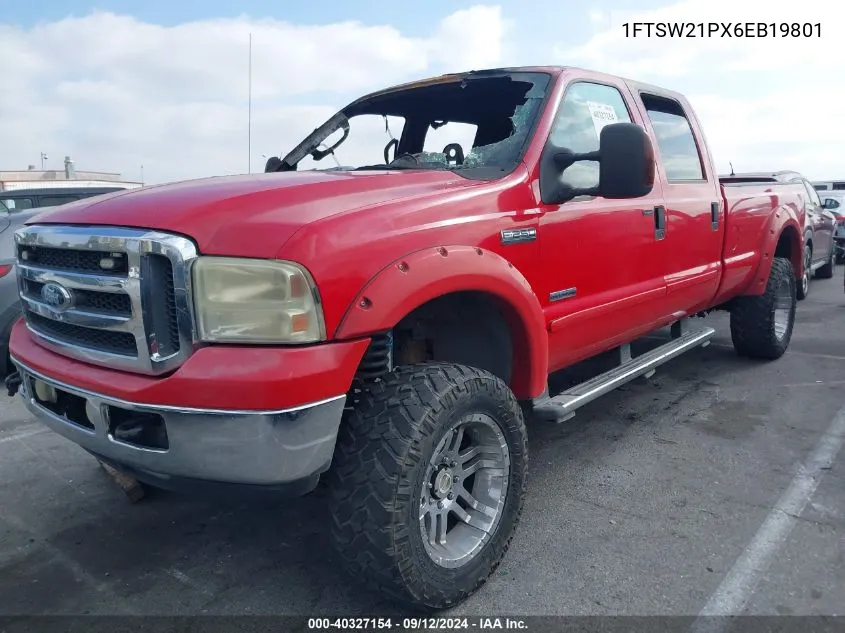 2006 Ford F250 Super Duty VIN: 1FTSW21PX6EB19801 Lot: 40327154