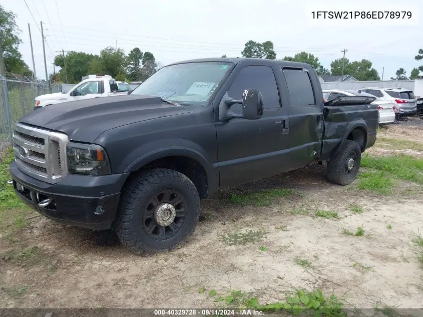 2006 Ford F-250 Amarillo/Lariat/Xl/Xlt VIN: 1FTSW21P86ED78979 Lot: 40329728