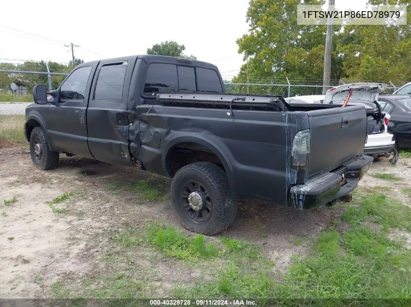 2006 Ford F-250 Amarillo/Lariat/Xl/Xlt VIN: 1FTSW21P86ED78979 Lot: 40329728