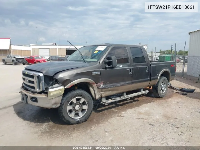 2006 Ford F-250 Amarillo/Lariat/Xl/Xlt VIN: 1FTSW21P16EB13661 Lot: 40356621