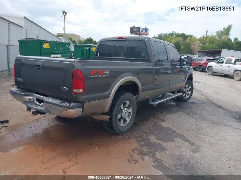 2006 Ford F-250 Amarillo/Lariat/Xl/Xlt VIN: 1FTSW21P16EB13661 Lot: 40356621