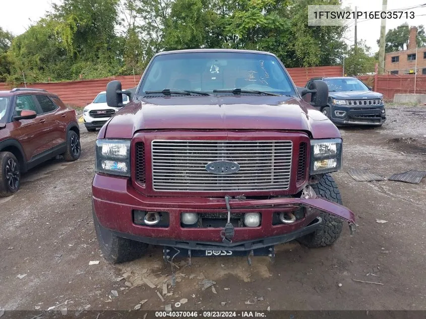 2006 Ford F-250 Amarillo/Lariat/Xl/Xlt VIN: 1FTSW21P16EC35713 Lot: 40370046