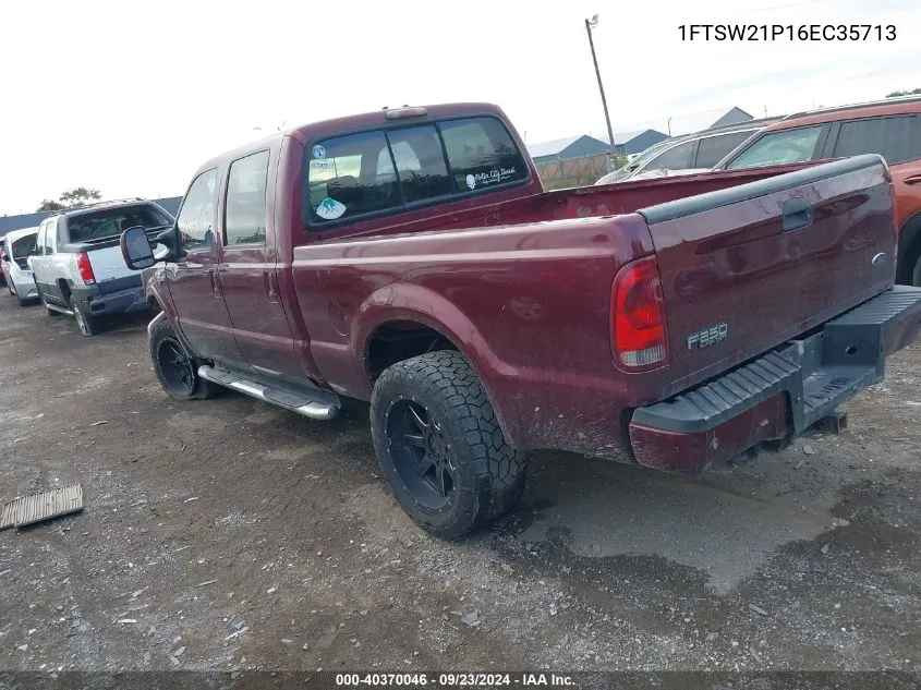 2006 Ford F-250 Amarillo/Lariat/Xl/Xlt VIN: 1FTSW21P16EC35713 Lot: 40370046