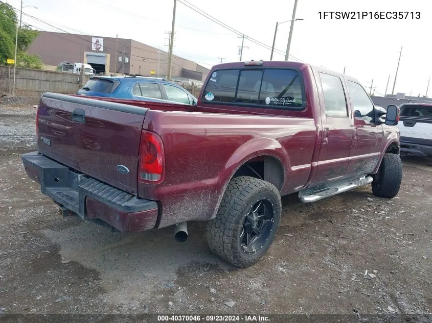 2006 Ford F-250 Amarillo/Lariat/Xl/Xlt VIN: 1FTSW21P16EC35713 Lot: 40370046