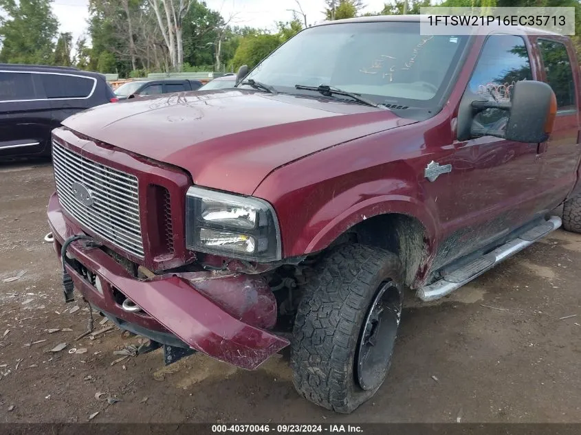 2006 Ford F-250 Amarillo/Lariat/Xl/Xlt VIN: 1FTSW21P16EC35713 Lot: 40370046