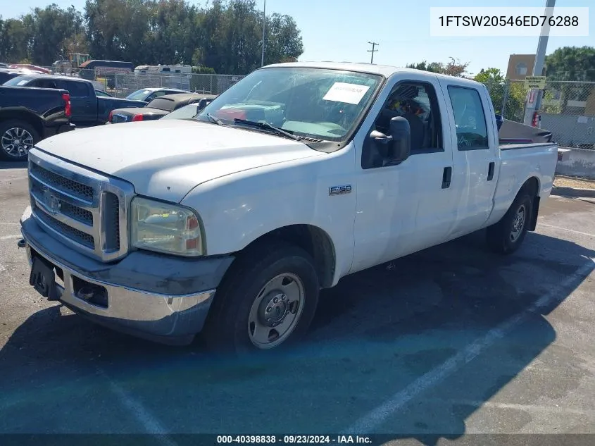 2006 Ford F-250 Lariat/Xl/Xlt VIN: 1FTSW20546ED76288 Lot: 40398838