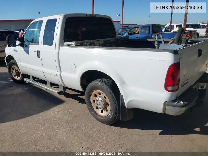 2006 Ford F-250 Lariat/Xl/Xlt VIN: 1FTNX20536ED46533 Lot: 40443383