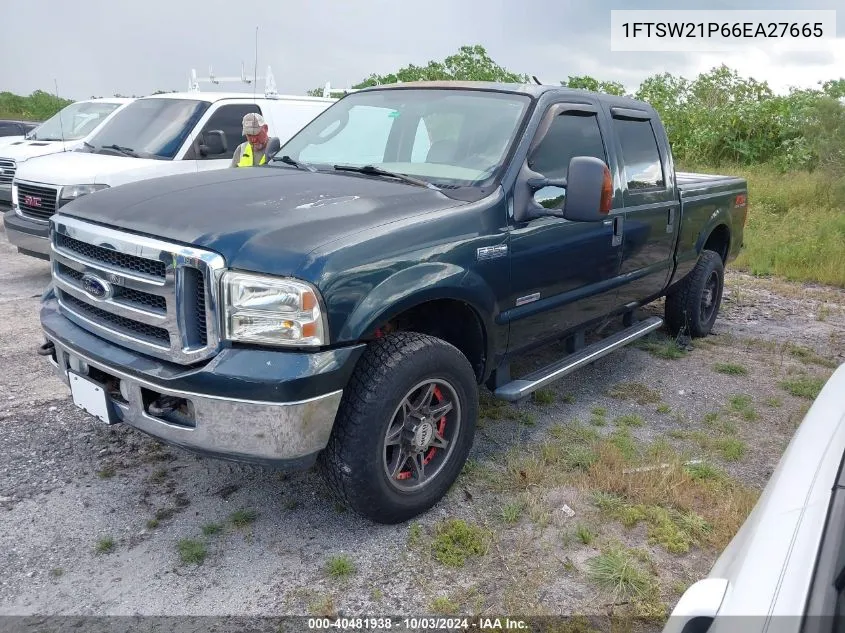 2006 Ford F-250 Lariat/Xl/Xlt VIN: 1FTSW21P66EA27665 Lot: 40481938