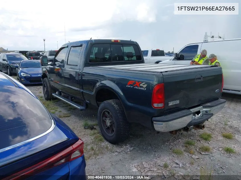 2006 Ford F-250 Lariat/Xl/Xlt VIN: 1FTSW21P66EA27665 Lot: 40481938