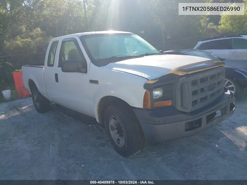 2006 Ford F-250 Lariat/Xl/Xlt VIN: 1FTNX20586ED26990 Lot: 40489978