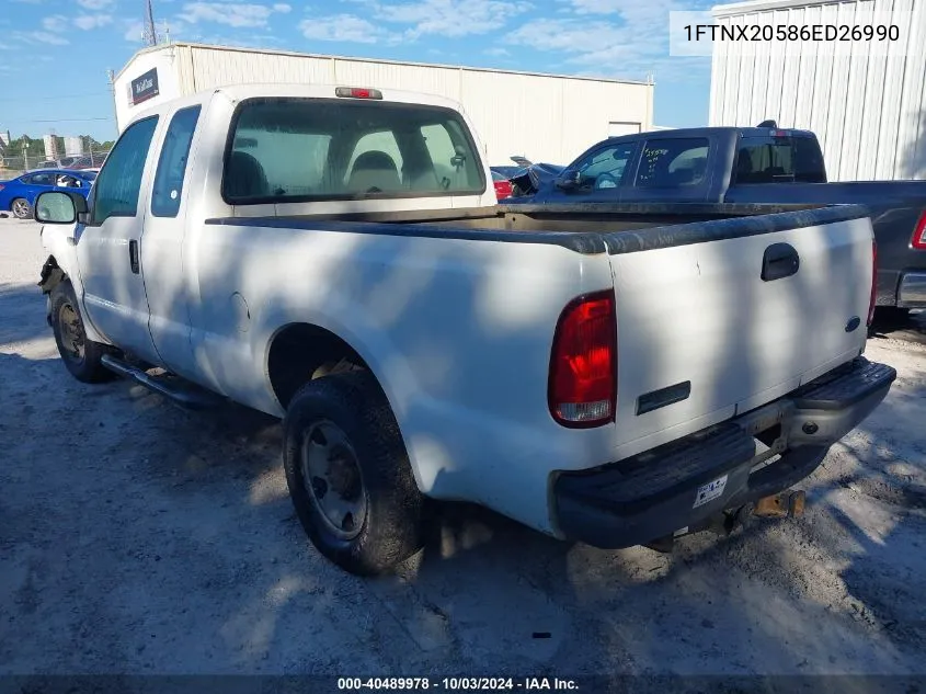 2006 Ford F-250 Lariat/Xl/Xlt VIN: 1FTNX20586ED26990 Lot: 40489978