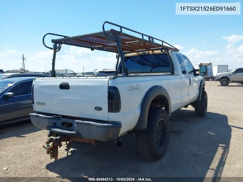 2006 Ford F-250 Lariat/Xl/Xlt VIN: 1FTSX21526ED91660 Lot: 40494213