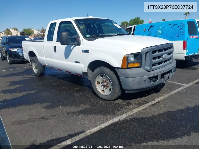 2006 Ford F-250 Lariat/Xl/Xlt VIN: 1FTSX20P76EC37724 Lot: 40502731